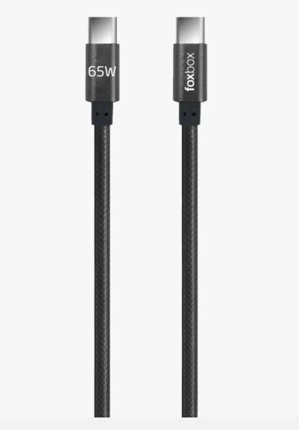 Cable Foxbox USB Prism Pro Type-C a Lightning Negro 2M