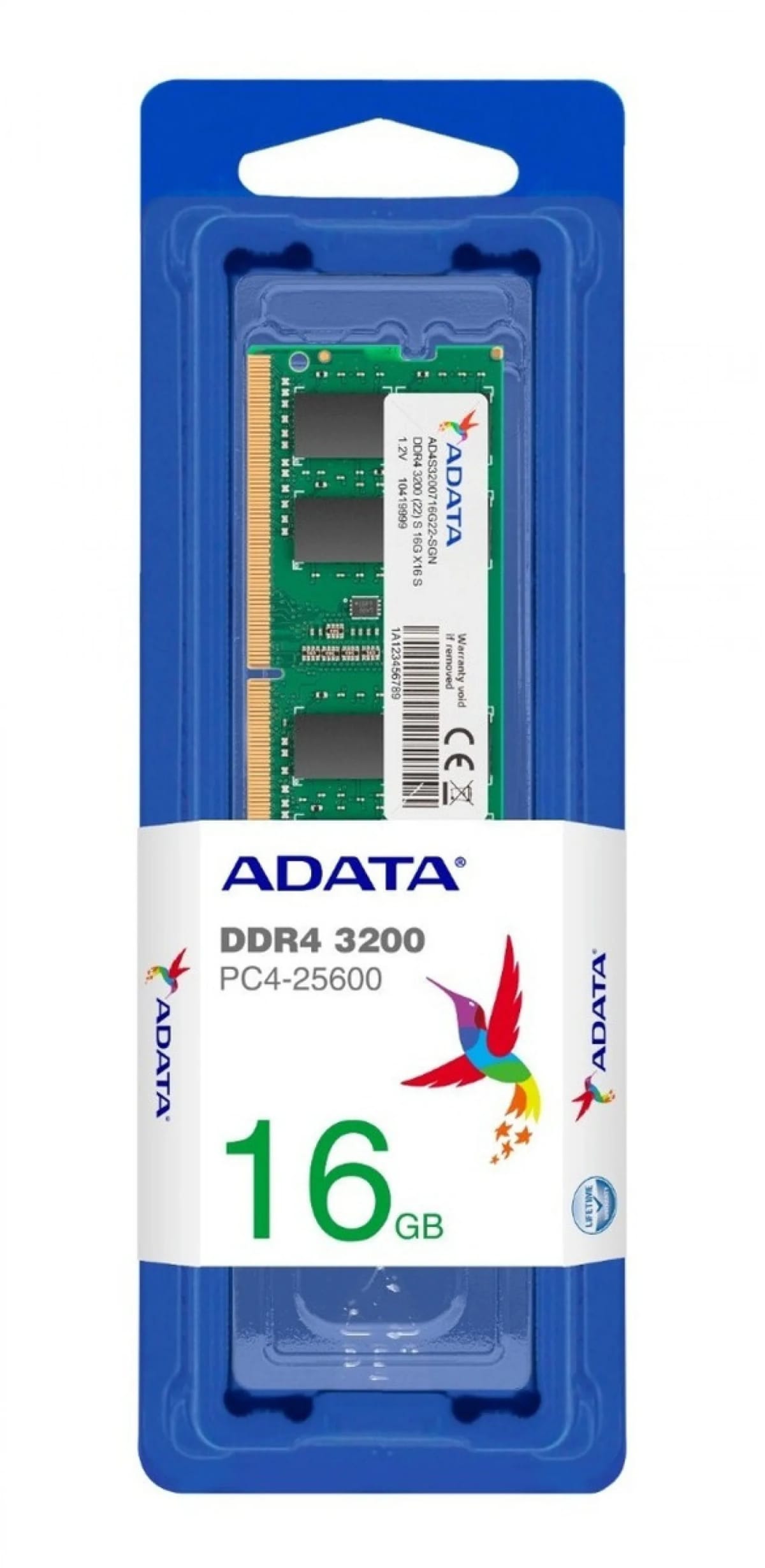 Memoria Ram SODIMM ADATA 16GB DDR4 3200MHz CL22 1.2V