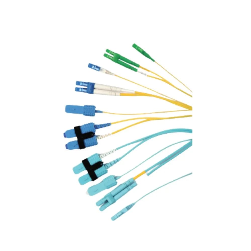Fiber, Pigtail, Simplex, 900um Buffered, XGLO, Singlemode, LC APC, G657A2, 8.3/125, Yellow, LSOH-3C, 3 Meter, Bulk Pack