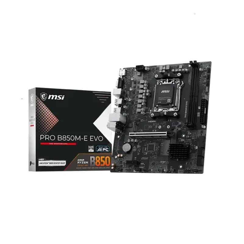Mother MSI PRO B850M-E EVO DDR5 AM5 (Serie 7000/8000/9000)