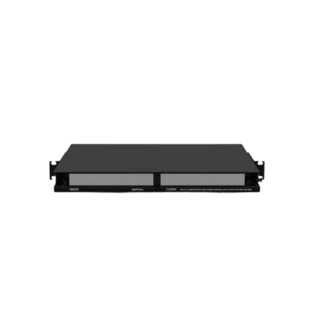 Fiber, Enclosure, LightVerse Plus, Rack Mount, 1U, Sliding Access, 4 Openings, Black