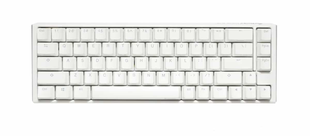 Teclado mecánico Ducky One 3 SF teclas blancas interruptor rojo inglés PBT