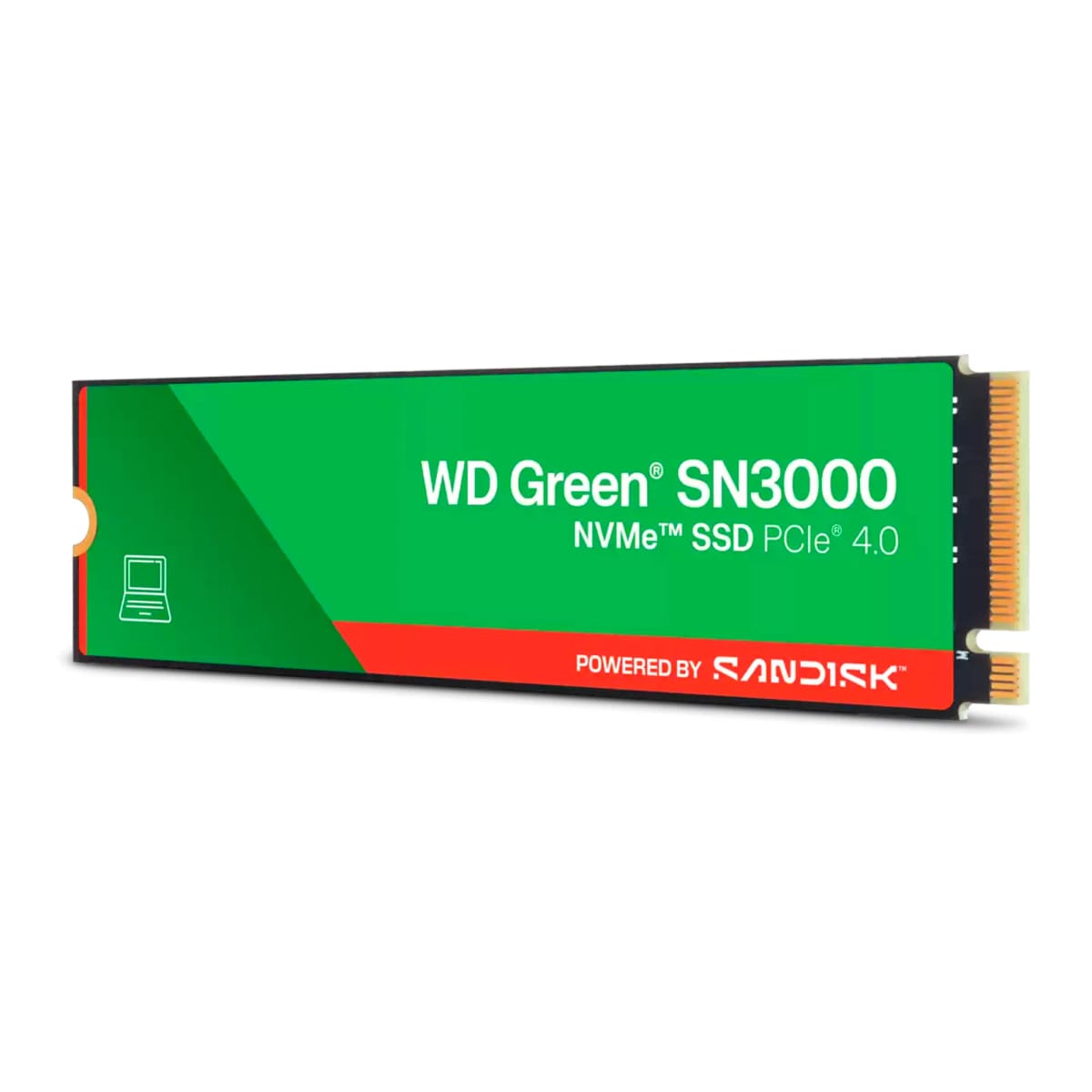 Disco solido SSD SanDisk WD Green SN300 NVMe 2TB PCIe Gen4 M.2