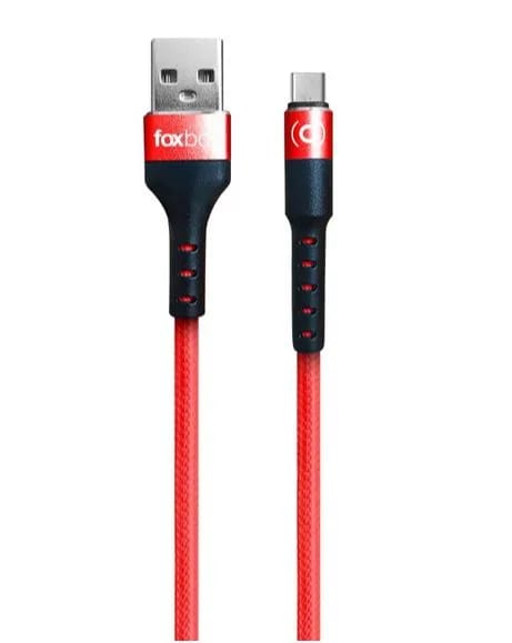 Cable Foxbox Round Pro Lightning a Type-C Rojo 125M