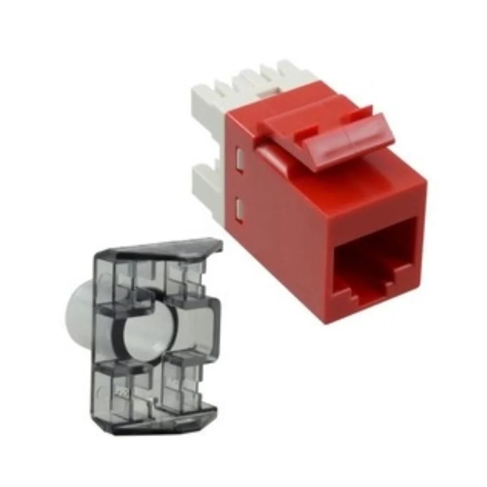 JACK, SL110, RJ45, CAT6, RED