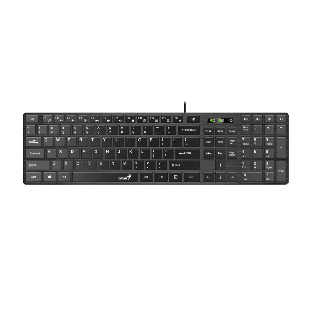 Teclado con Cable GENIUS SlimStar 126 Negro