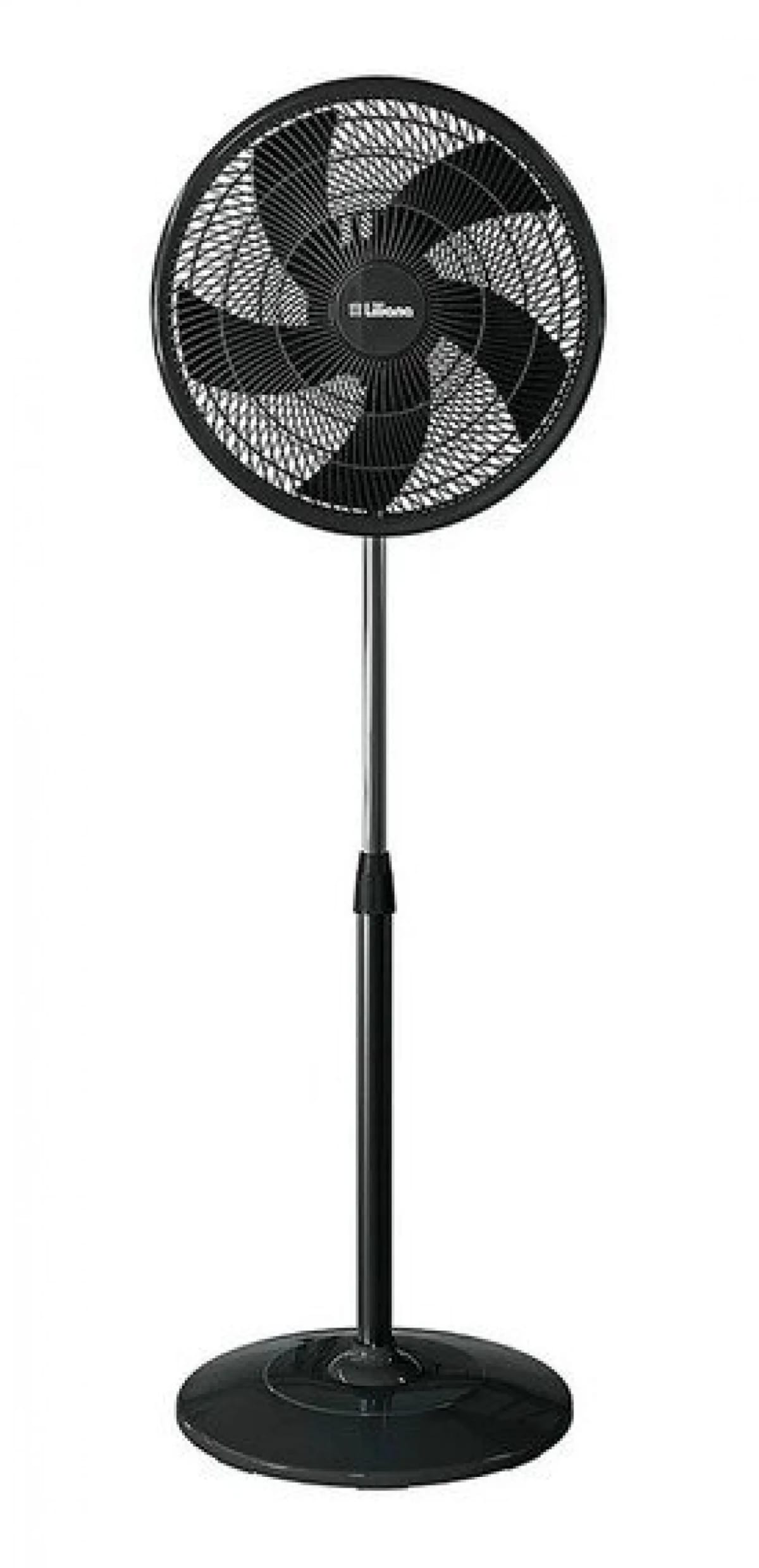 Liliana Ventilador Pie 16 Aspas Negras Oscilante VP16P