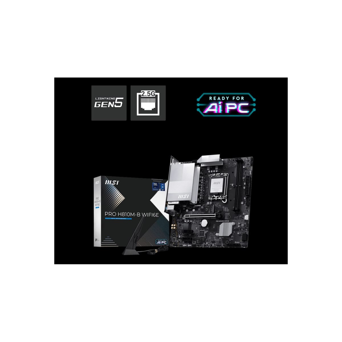 Motherboard MSI PRO H810M-B WIFI6E LGA 1851 DDR5