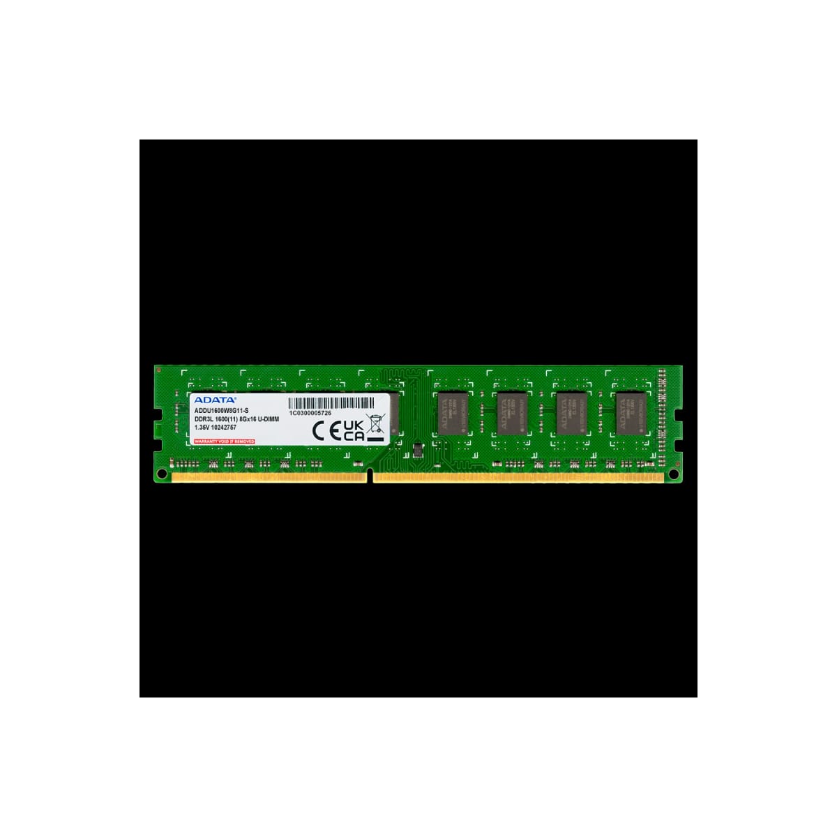 Memoria Ram UDIMM ADATA 8GB DDR3L 1600MHz CL11 1.35V