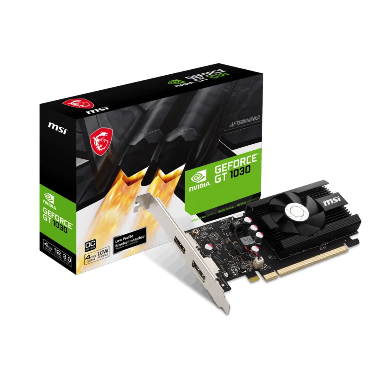 Placa de video MSI GeForce GT 1030 4G LP DDR4 OC