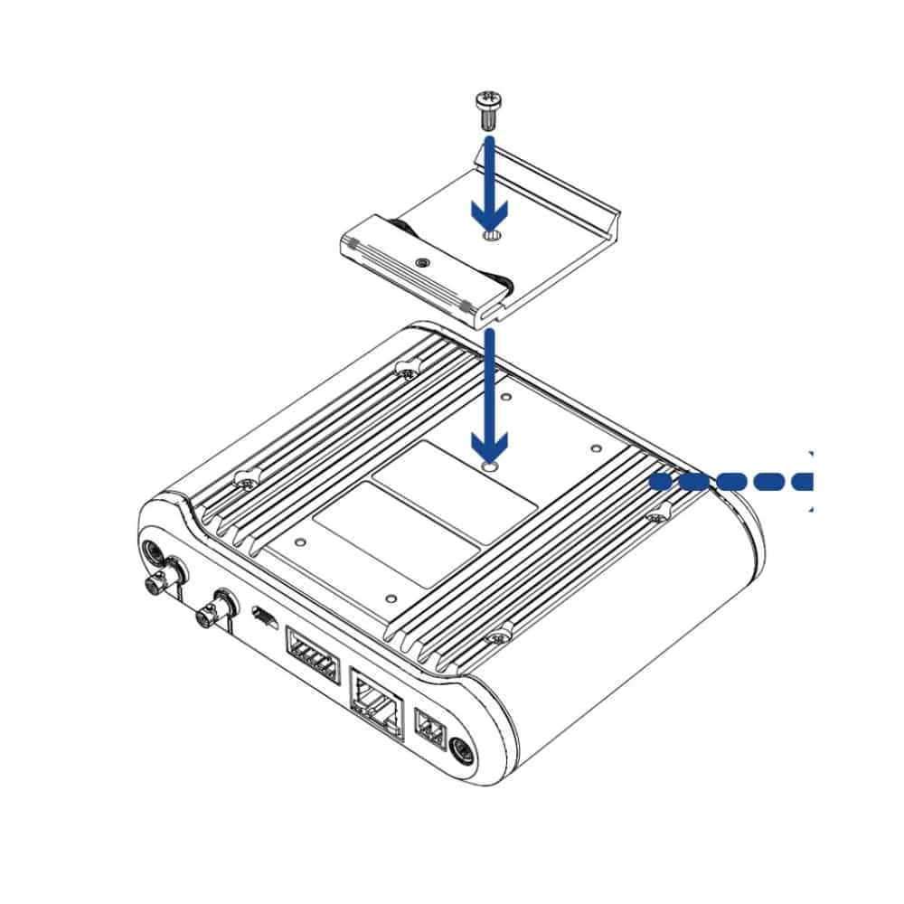 DIN Rail Mount for Modular Camera Main Unit