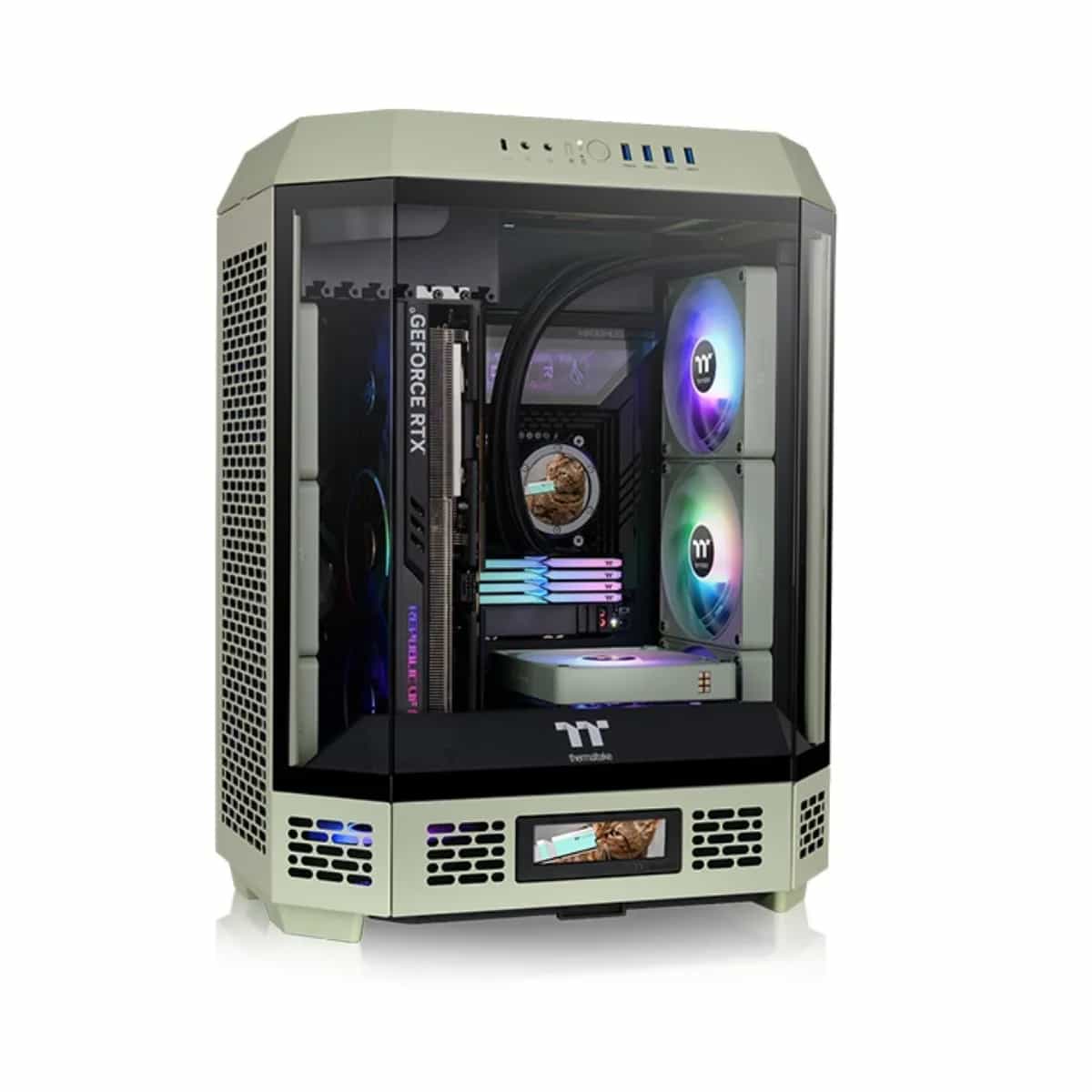 Gabinete Thermaltake The Tower 600 Matcha Green 2*FAN
