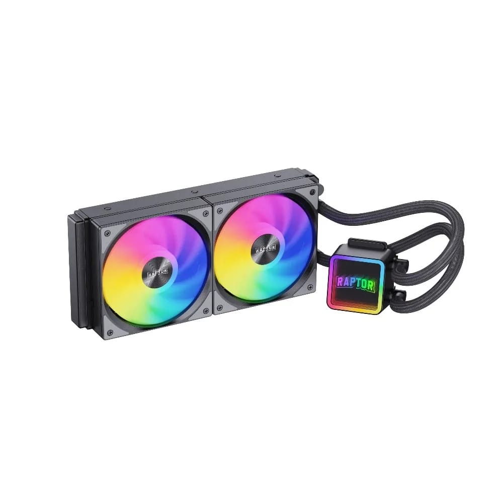 Water cooler Raptor Aqua Core 240 para CPU 240mm ARGB Negro RAP-WC-240BL