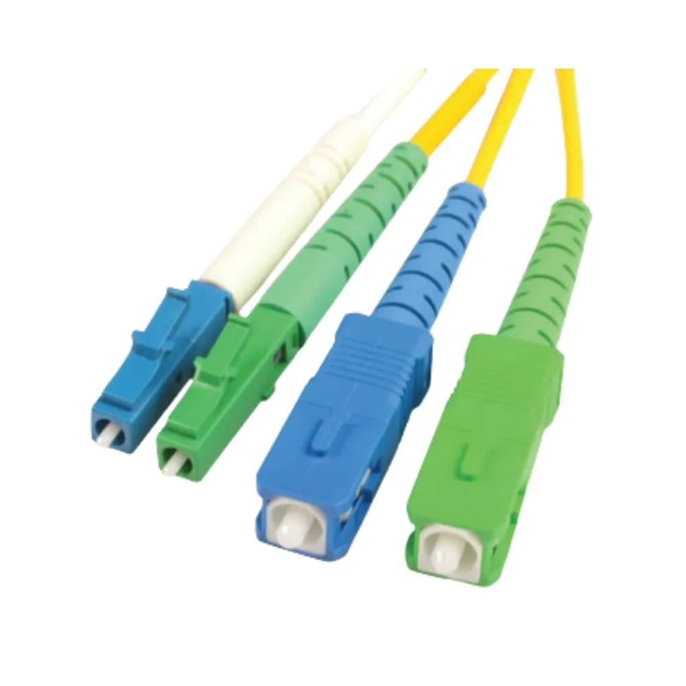 Fiber, Jumper, Duplex, XGLO, Multimode, LC, LC, OM4, 50/125, Aqua, LSOH-3C, 1 Meter