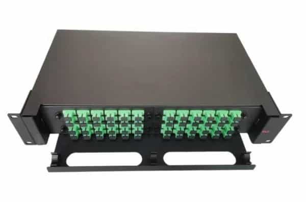 Bandeja de fibra óptica GLC 2U con adaptadores y pigtails SC/APC x48 GLC-BANFO-SCAPC-003