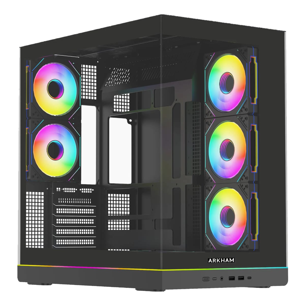 Gabinete Arkham Rascal ATX 5 fans ARGB