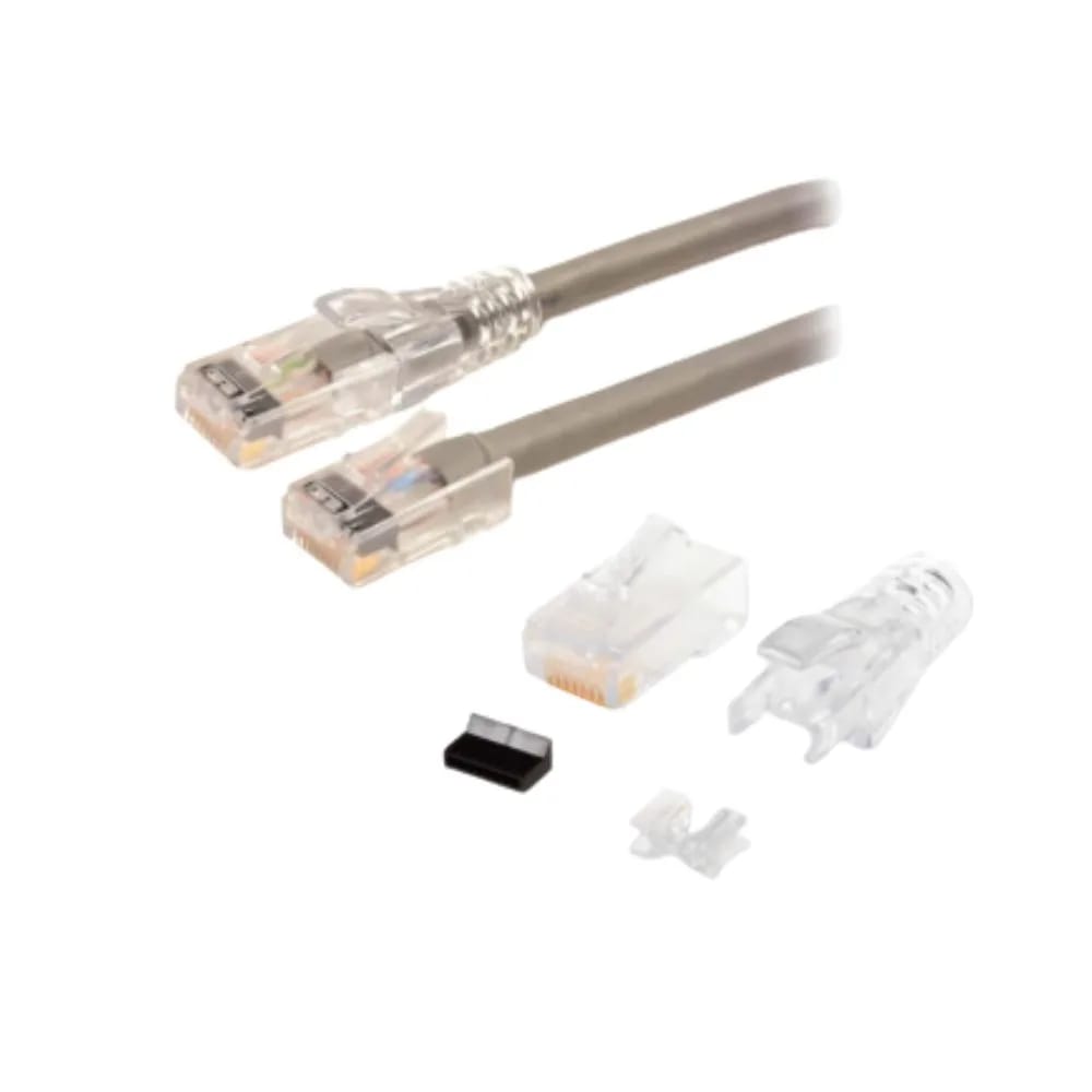Copper, RJ45, Plug, UTP, 6, 8-Position, No Boot, Bag of 50, 8-Conductor