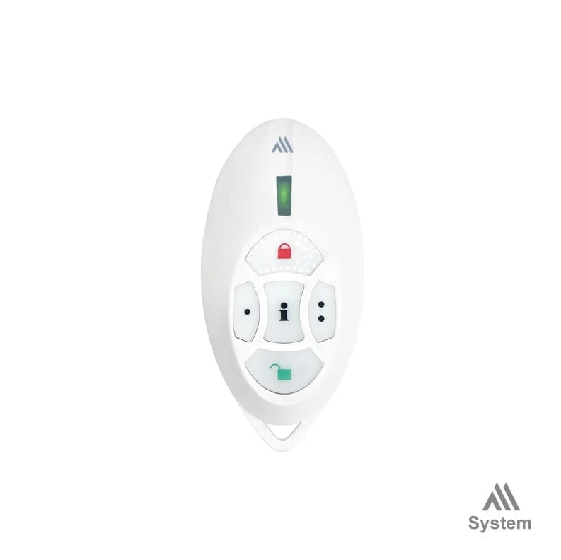 Control remoto bidireccional 5 botones Paradox REM2M blanco