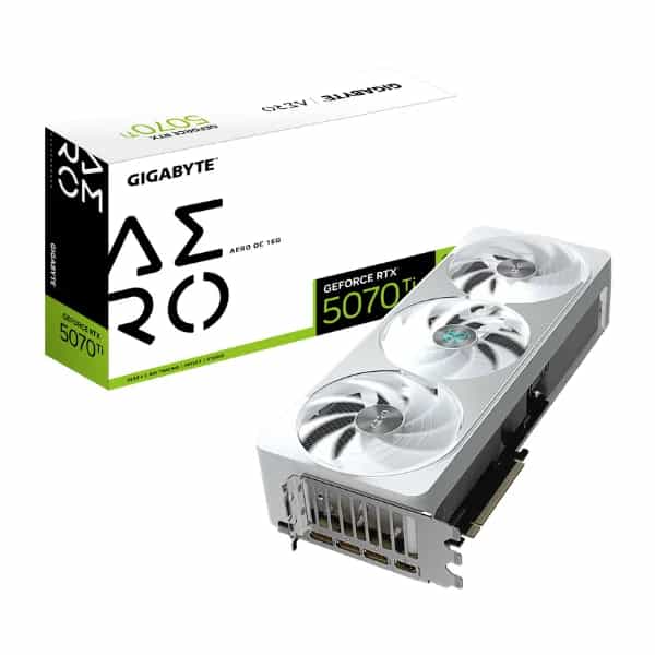 Placa de video 16GB Rtx 5070 Ti Gigabyte Aero Oc White