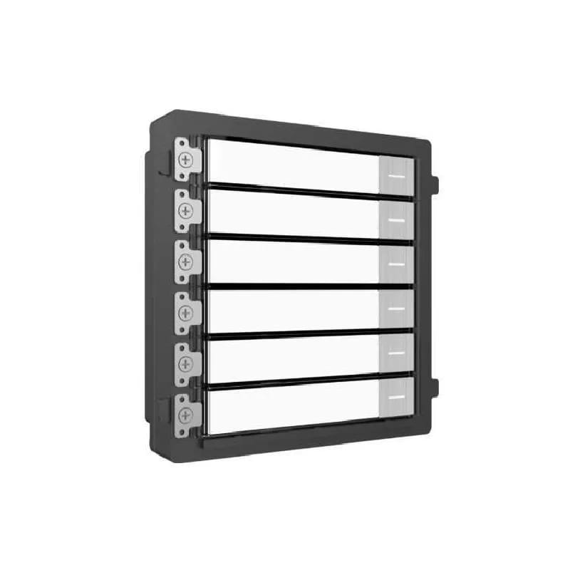 Botonera para videoportero modular Hikvision 6 botones de llamada DS-KD-KK