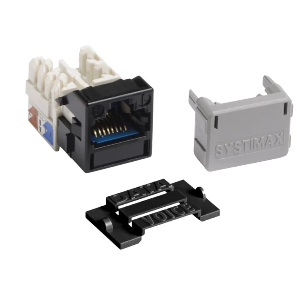 Jack MGS 600 x 24 GigaSPEED X10D® M-Series Modular Jack, RJ45, Cat6A Unshielded, Black