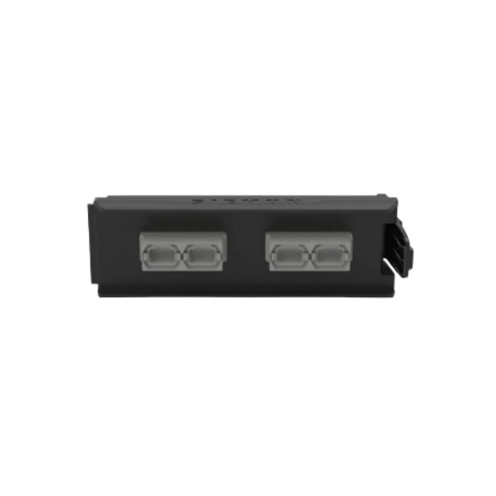 Fiber, Adapter Plate, LightVerse, MTP/MPO, Flat, Gray Adapter, Black Housing, 4 Ports, Type B