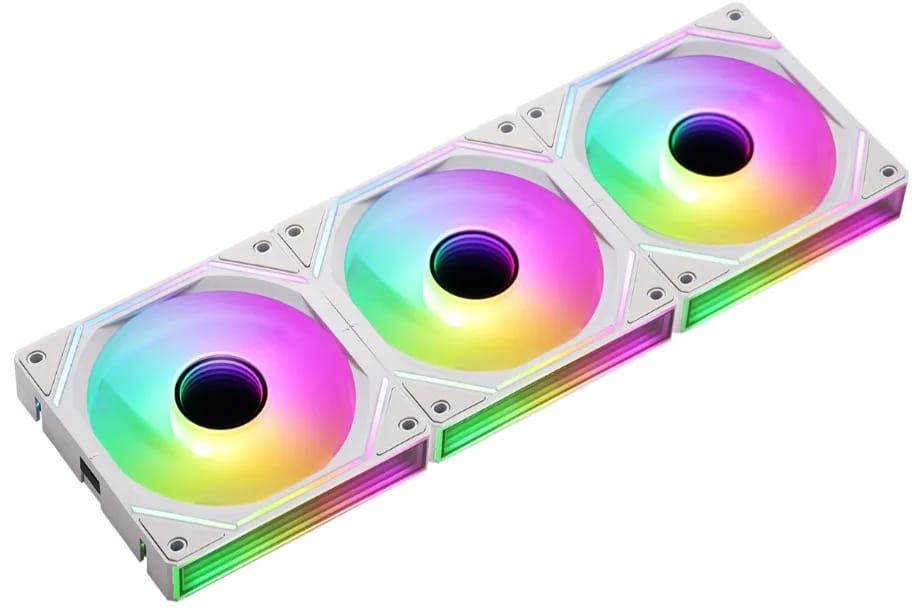 Pack de 3 Fans Formula V Air Bridge White ARGB