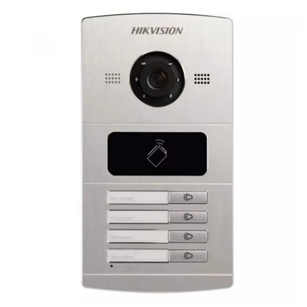 VideoPortero Ip hikvision Metalico C4 Timbres