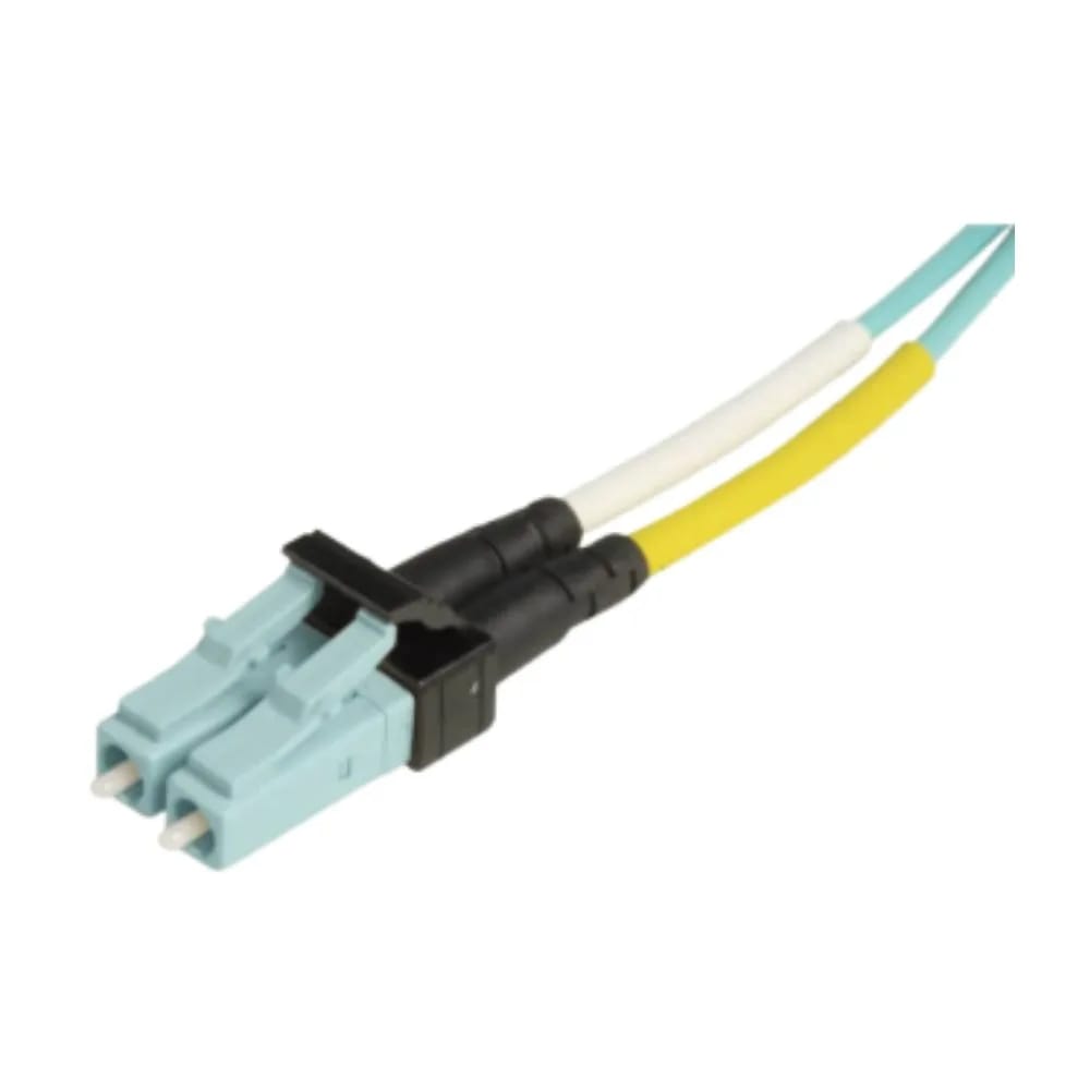 Fiber, Pigtail, Simplex, 900um Buffered, XGLO, Multimode, LC, OM4, 50/125, Aqua, LSOH-3C, 2 Meter, Aqua Connector
