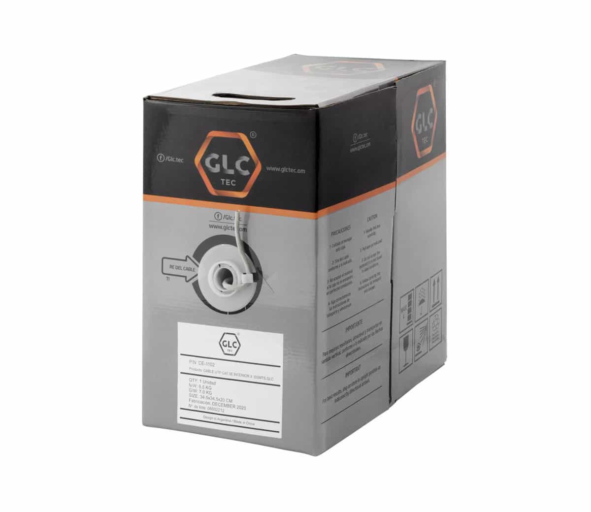 Cable UTP Cat 5e GLC para interior 305 metros CE-1102