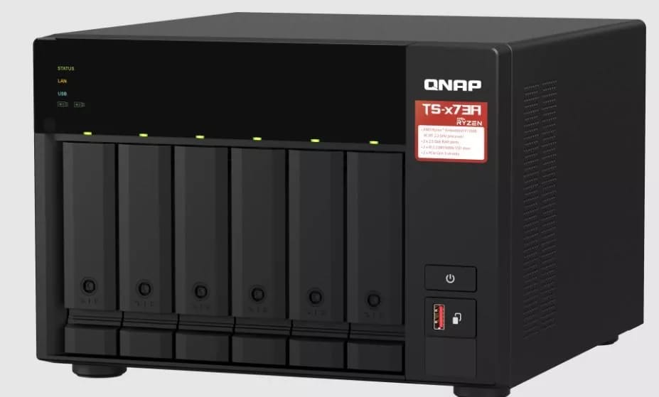 Qnap TS-673A 6-BAY AMD RYZEN 1500B 8GB Desktop