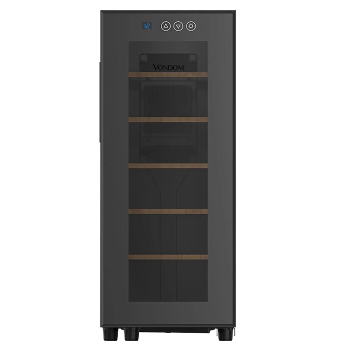 Cava de vinos termoeléctrica Vondom T12 12 botellas con estantes de madera