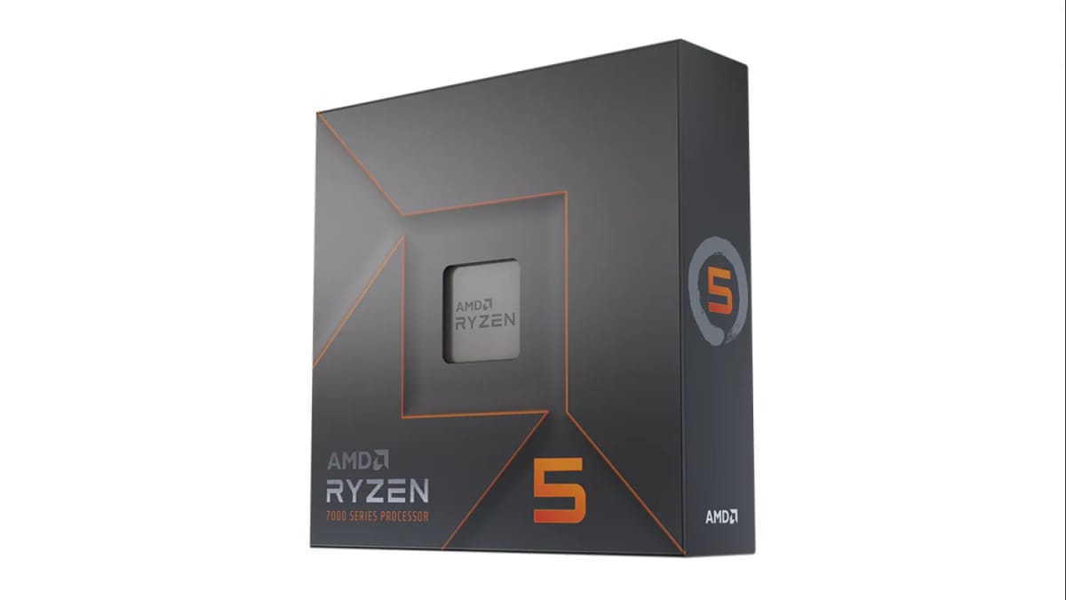 Procesador AMD Ryzen 5 7600X AM5 105W 38MB sin cooler 100-100000593WOF