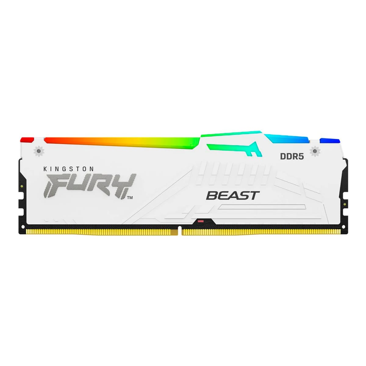 Memoria RAM Kingston 16GB 6800Mhz Fury Beast White RGB DDR5 para PC