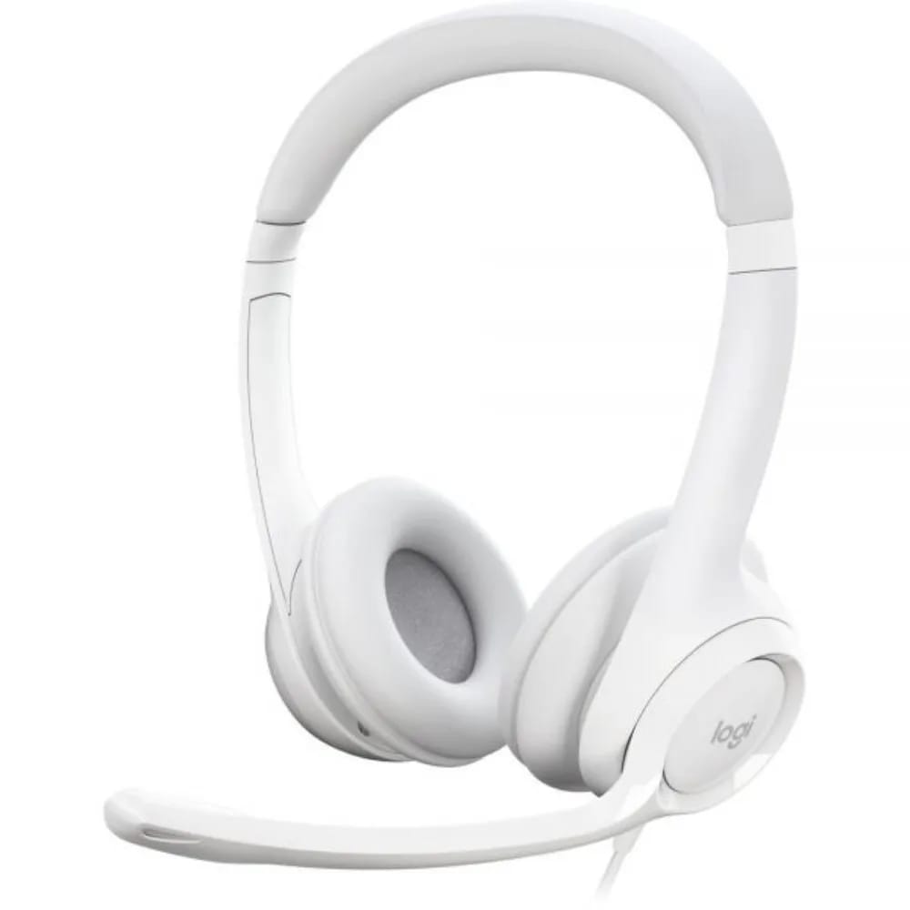 Auricular Logitech con micrófono H390 USB White SAMR