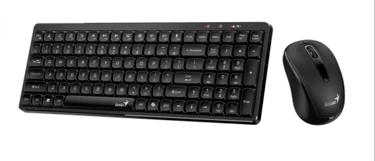 Teclado+Mouse Genius LuxeMate Q8100 Black SP 2.4GHZ