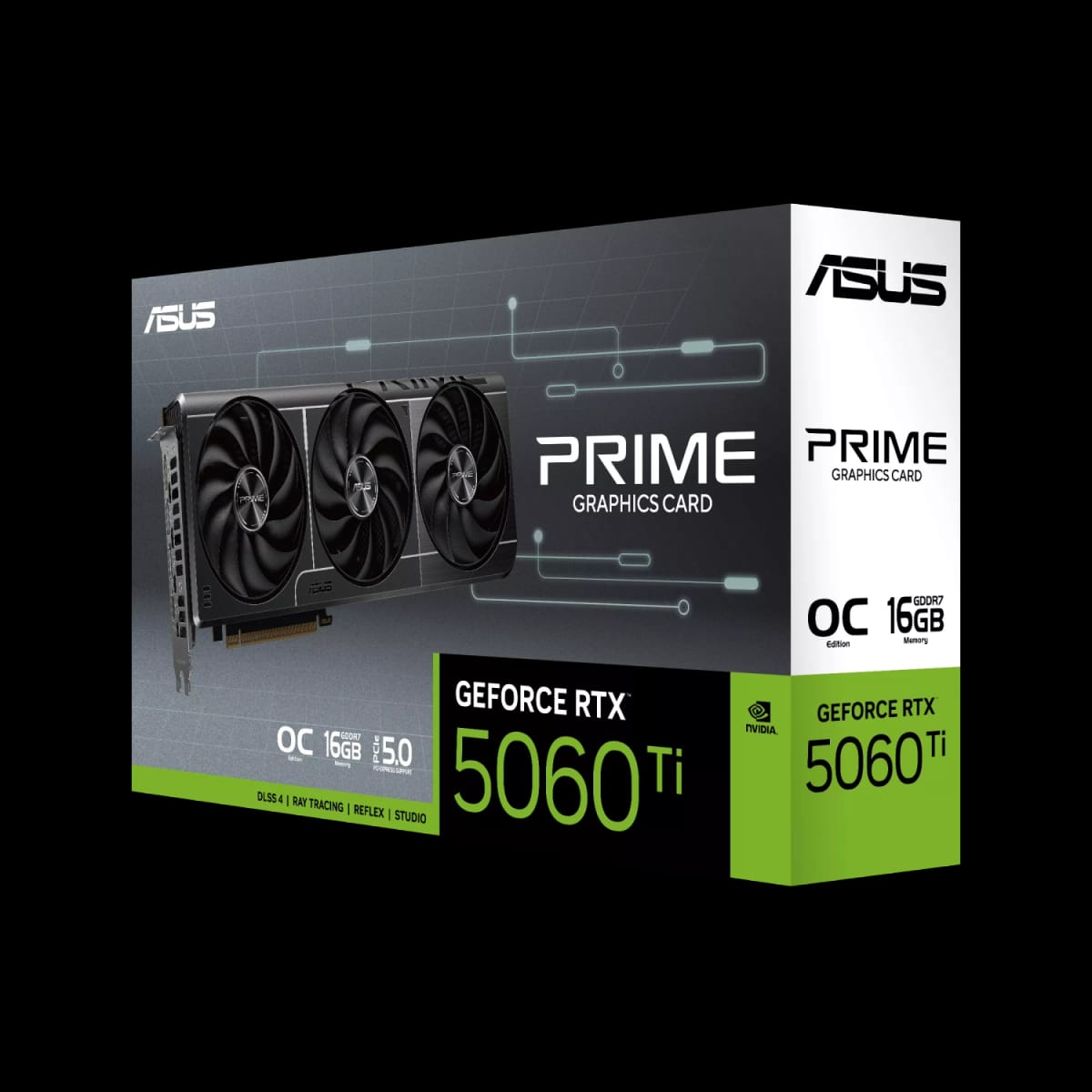 Placa de Video ASUS NVIDIA GeForce PRIME RTX 5060TI 16GB GDDR7 OC Edition
