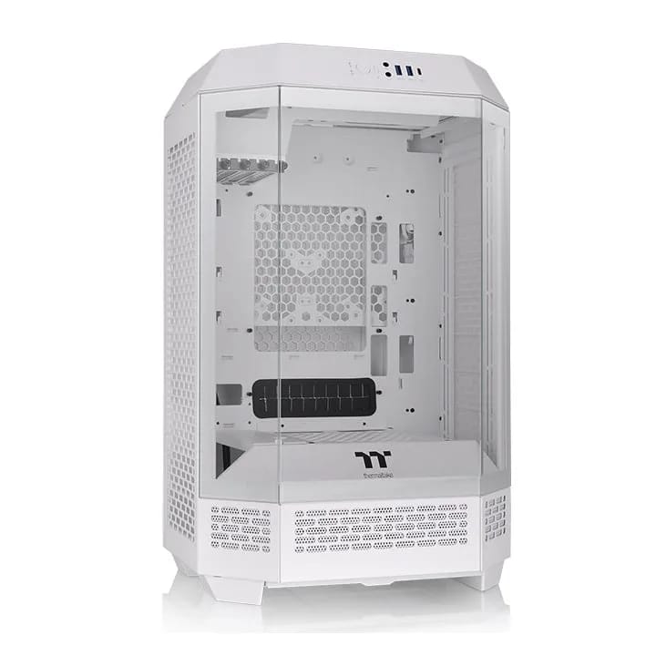 Gabinete TT The Tower 300 Mid-Tower TG x3 Fan x2 Snow White