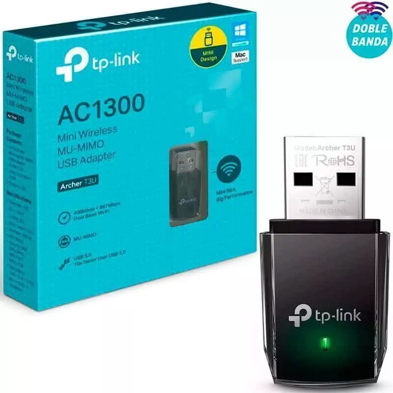 TP-LINK Placa de red Wireless AC1300 USB 3.0