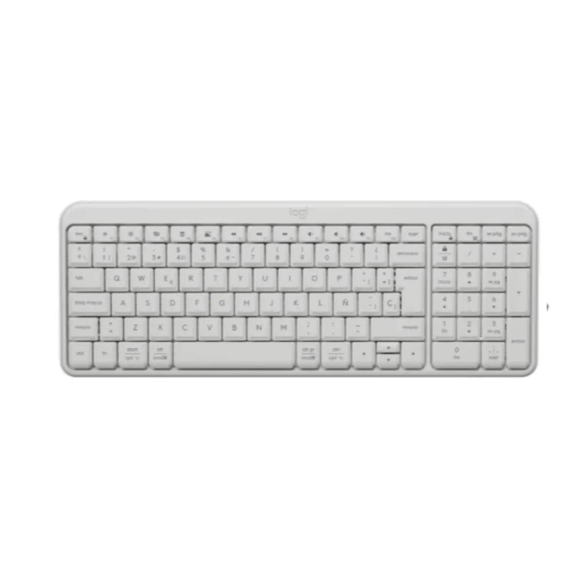 Teclado Logitech Bluetooth K250 Pebble White 920-013446
