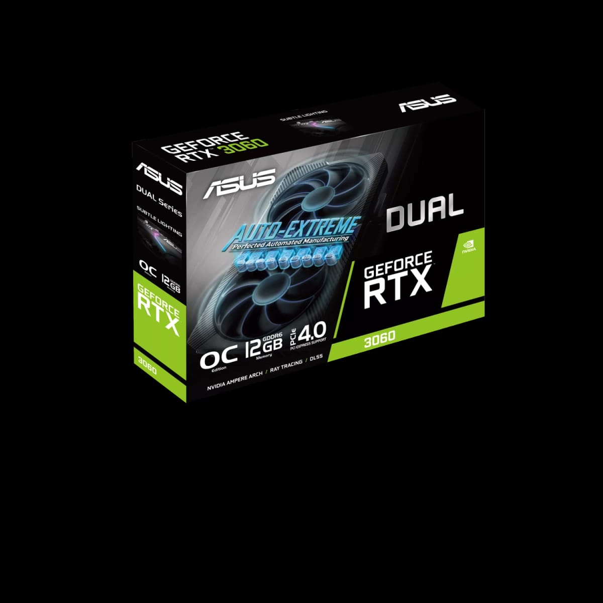 Placa GeForce DUAL RTX 3060 O12G V2 LHR