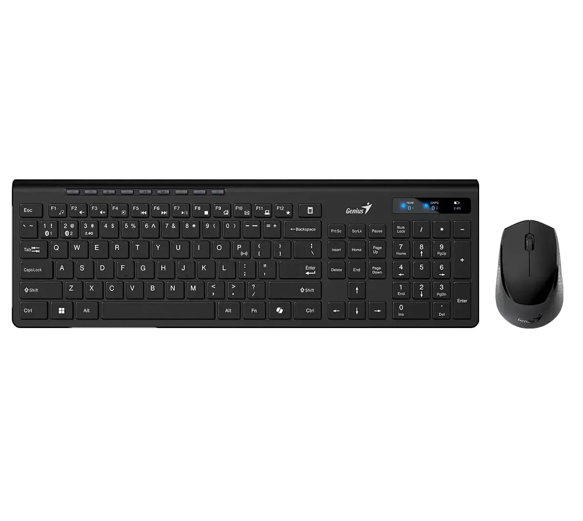 Teclado + Mouse Genius SlimStar 8230 AI Bluetooth + 2.4GHz Black SP