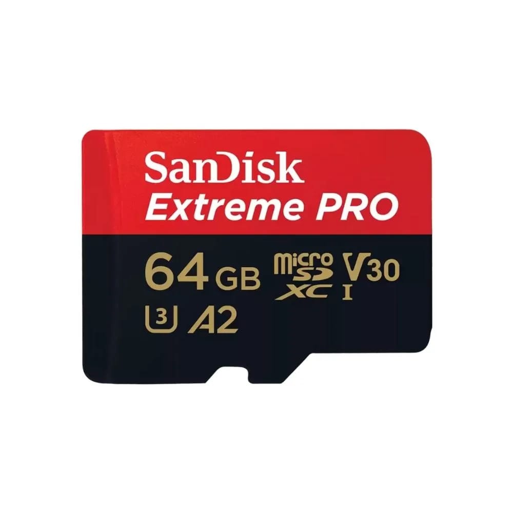 Tarjeta de memoria SanDisk Extreme Pro 64GB microSD UHS-I Card w Adat 200 Mb/s