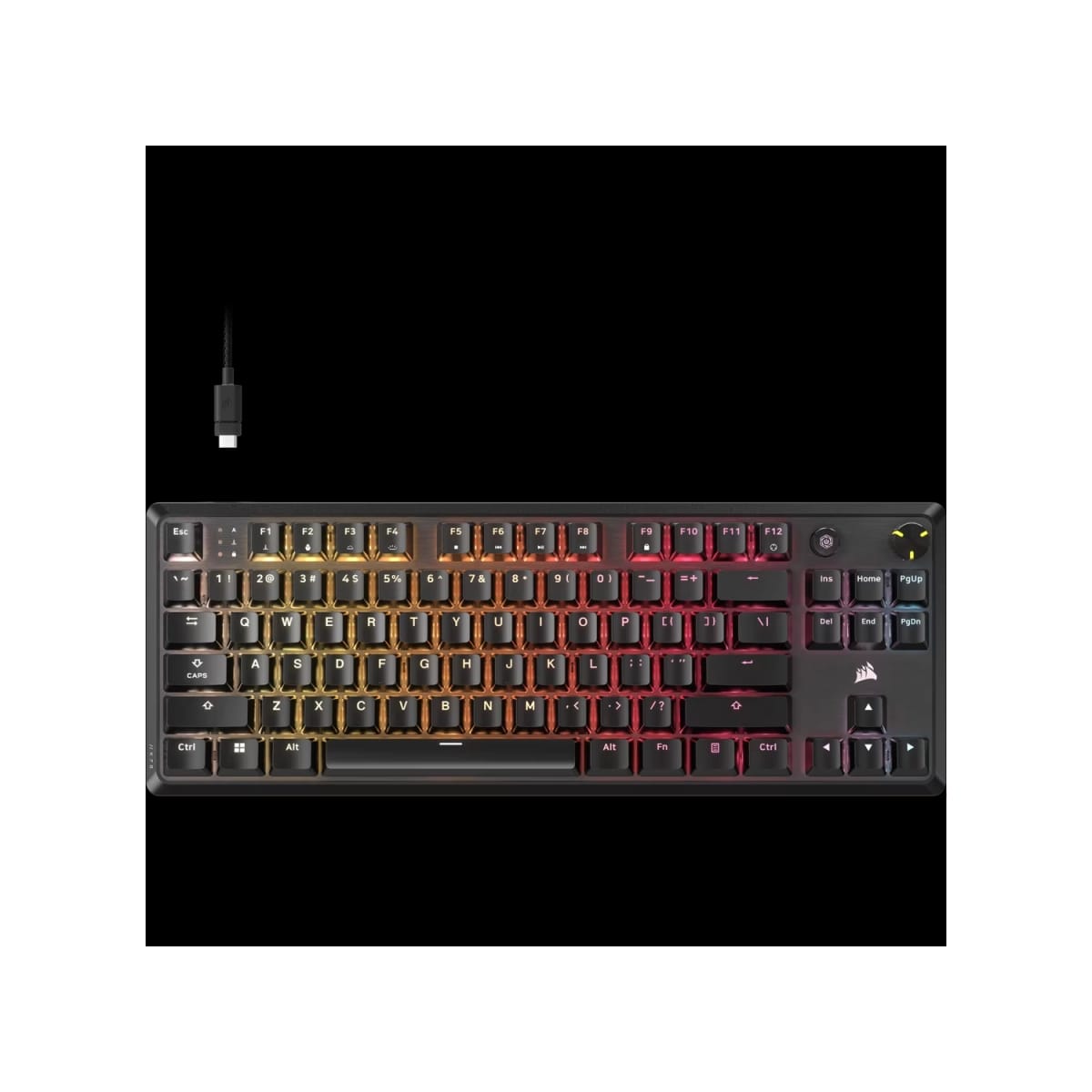 Teclado gamer CORSAIR K70 CORE TKL RGB USB