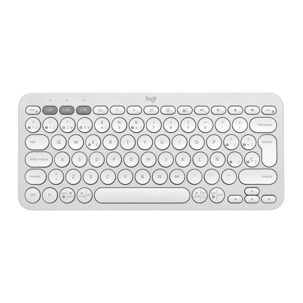 Teclado Logitech Bluetooth 2 K380s Blanco Español