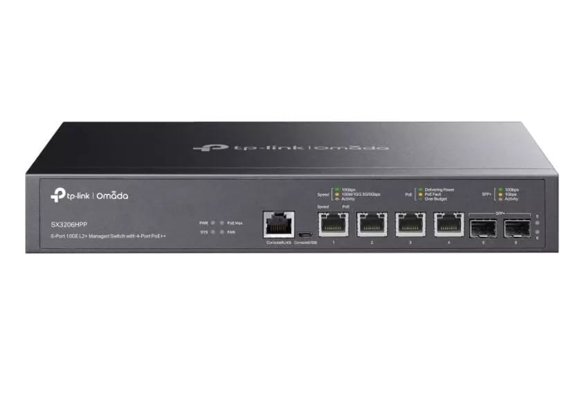 Tp-Link Omada SW 6 Port 10GE 4XPOE++ L2