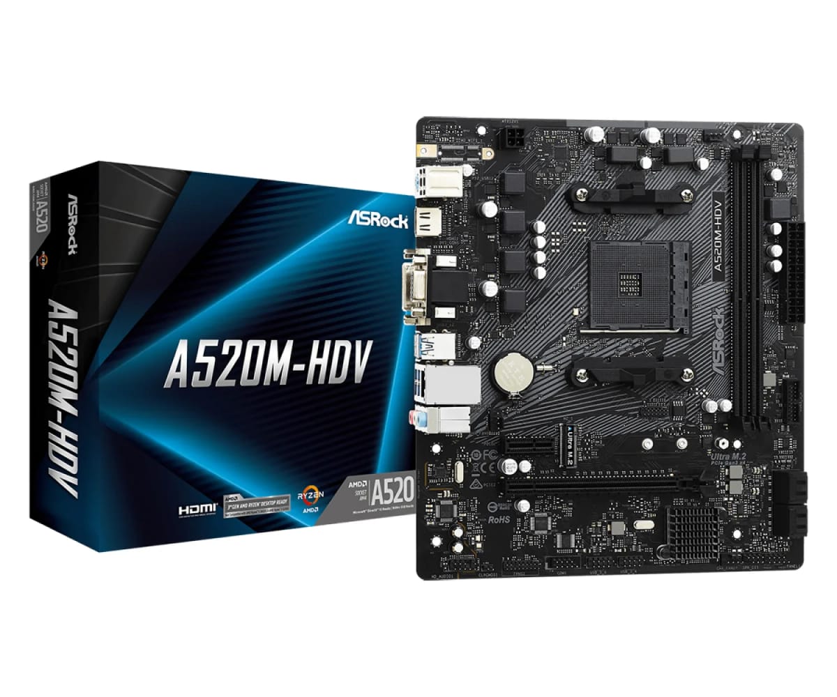Motherboard ASROCK (AM4) A520M-HDV