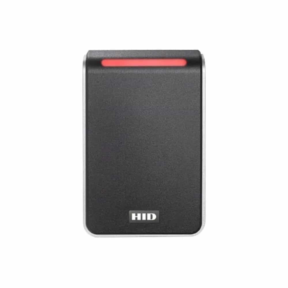 Signo40; Wall mount; Standard Profile; OSDP/Wiegand; Pigtail; Mobile Ready; BLE; Avigilon Logo