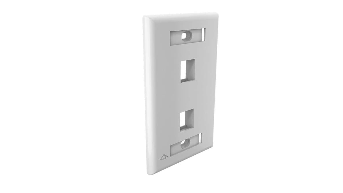 Faceplate Furu 2 Pos Blanco-Glossy