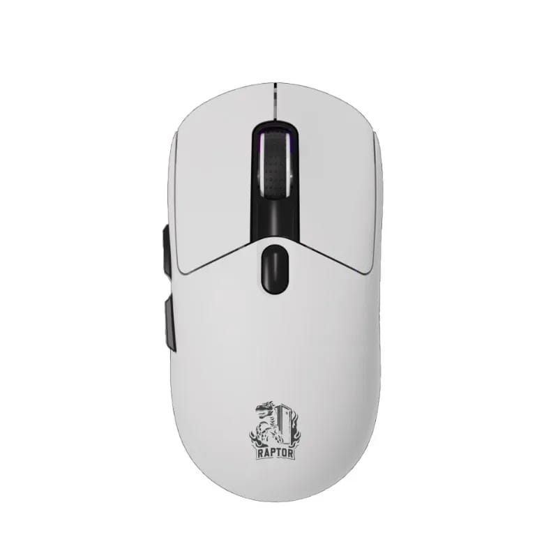Mouse Gamer Raptor Storm Grip Wireless 7 botones 24000dpi RGB Pixart Sensor White